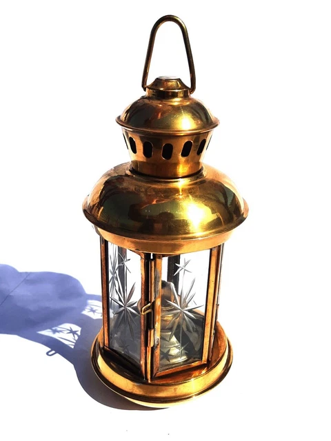 Maritime Messing Anker Öllampe Antik Marine Schiff Laterne Lampe Boot Licht...