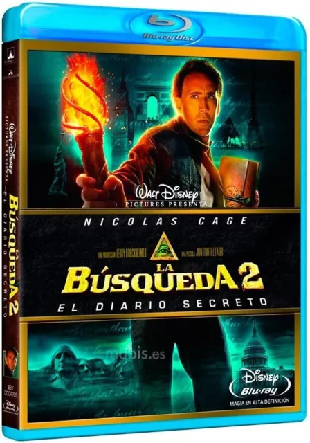 THE QUEST 2 : Le Journal Secret - Nicolas Cage - Blu-Ray - Zone : B