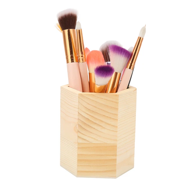 Porte Brosse De Maquillage Boîte De Rangement De Brosse De Maquillage En Bois Ou