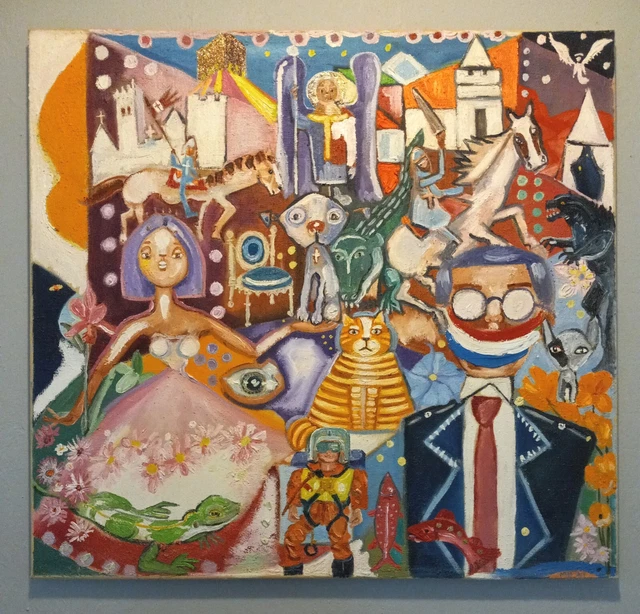 American Scene 28x30 Oil Painting on Canvas, Stretched  Ready to Frame