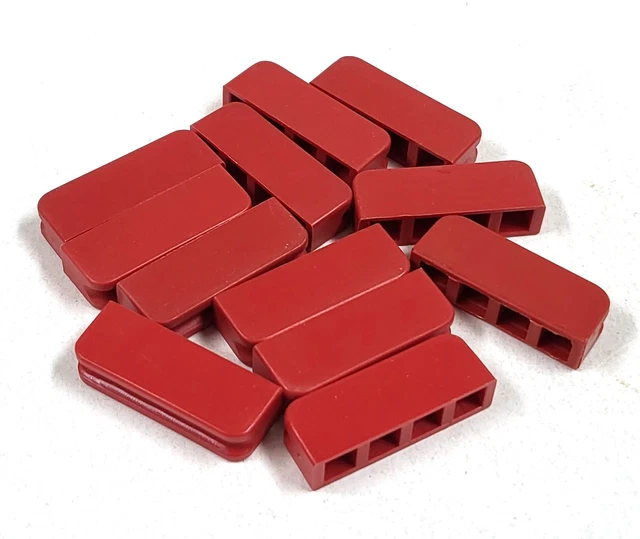 Connecteurs Fischertechnik Vintage 31061 Rouge - 40 Pièces - Edition 1979 - Occasion - Allemagne