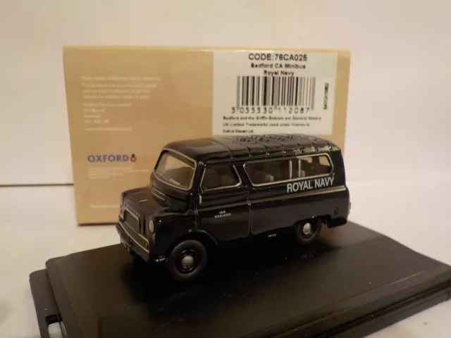 Model Cars. Bedford Royal Navy Van, Oxford Diecast 1/76 New Dublo, Railway Scale