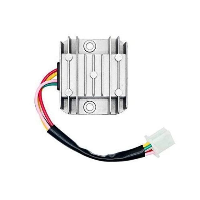 Régulateur Redresseur De Tension 12V 4 Broches Universel Pour Moto, Scooter, Quad GY6 - Remplacement Facile