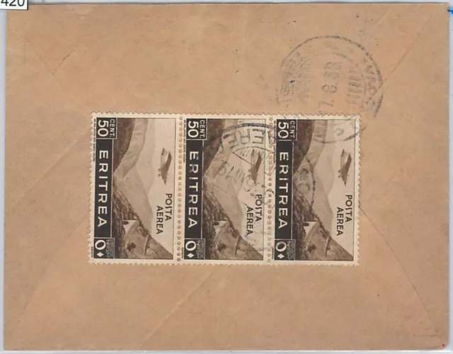 53421  - ITALIA COLONIE: ERITREA  - Storia Postale: BUSTA  1936