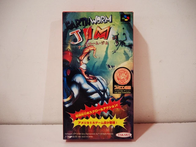 Earthworm Jim Nintendo Super Famicom SFC NTSC Japan