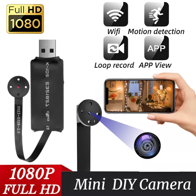 DIY Mini Spy Nanny CAM wireless WIFI 1080P Pinhole Small Video Camera Micro DVR