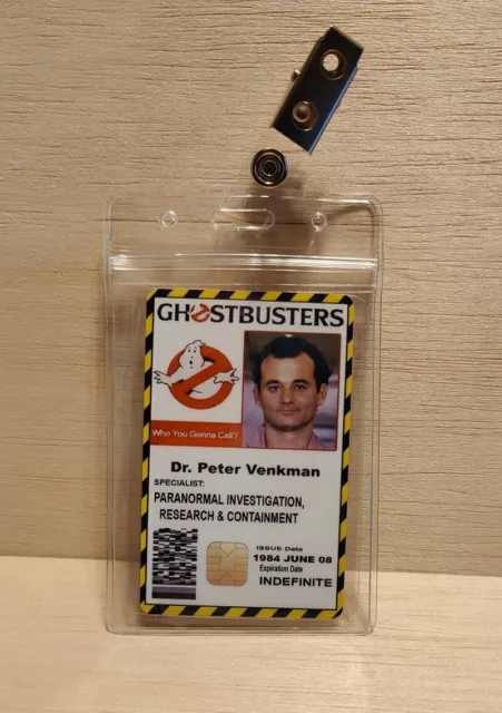 GHOSTBUSTERS Dr. Peter Venkman ID Card