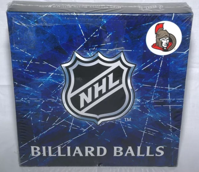 Ottawa SENATORS Pool BILLIARD BALL Set NHL Hockey Games Room New Sealed Box