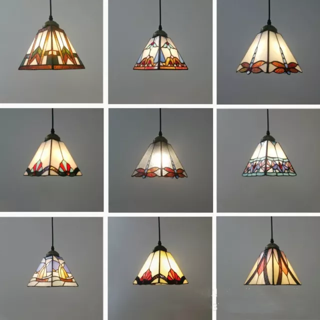 Stained Glass Tiffany Style Hanging Pendant Light Ceiling Lighting Lamp Fixture