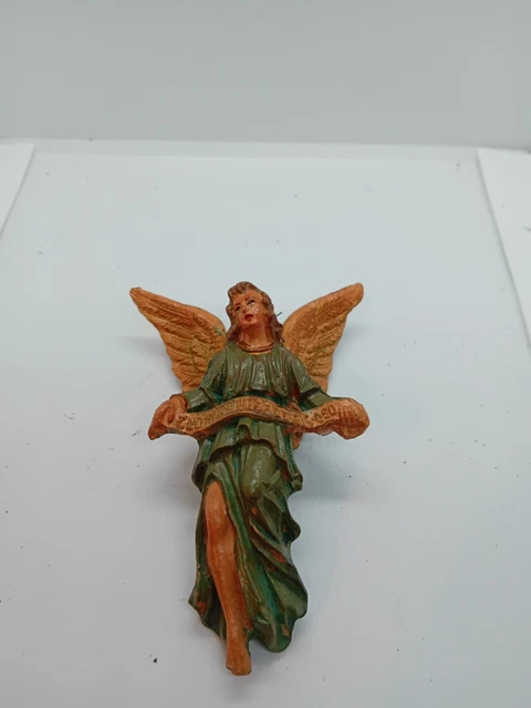 Statuina Angelo Su Sassolino Con Scritta "I Love You Mum" – Regalo Artigianale Per La Mamma, Resina, 7,5x6x8,5 Cm