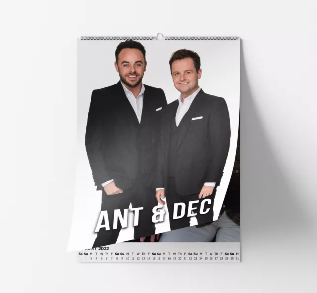ANT & DEC Deluxe Photo 2024/5 choose start month calendar £24.99