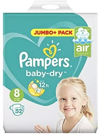 PAMPERS TAILLE 8 Baby Dry Jumbo + Pack de 52 EUR 41,44 - PicClick FR