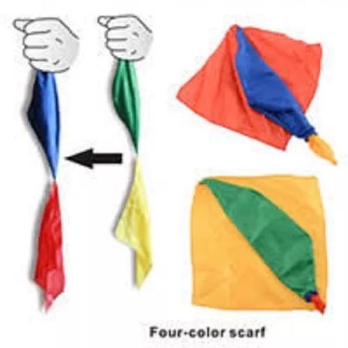 tour de magie foulards changeant de couleurs