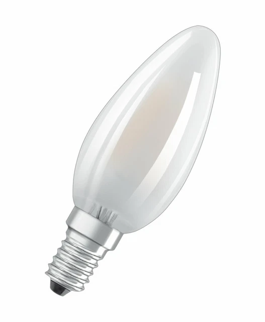 2er-Pack BELLALUX E14 LED Kerze 4W B40 Filament matt warmweiss wie 40W by Osram