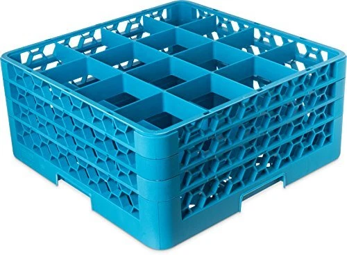 Carlisle FoodService Products RG16-314 OptiClean 16 Compartment Glass Rack wi...