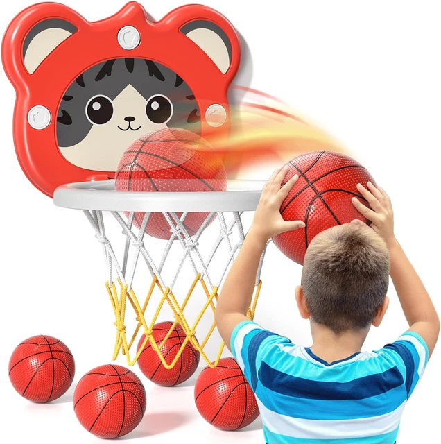 Toddlers Basketball Hoop Indoor Toys Gifts for 2 3 4 5 Year Old Boys Kids, Indoo