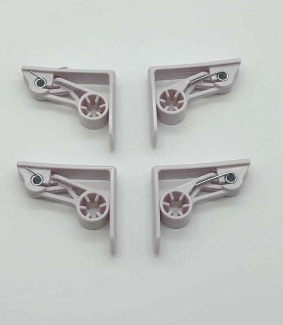 Westmark 4 Tischtuchklammern, mit Federmechanismus, Kunststoff/Aluminium, Weiß,