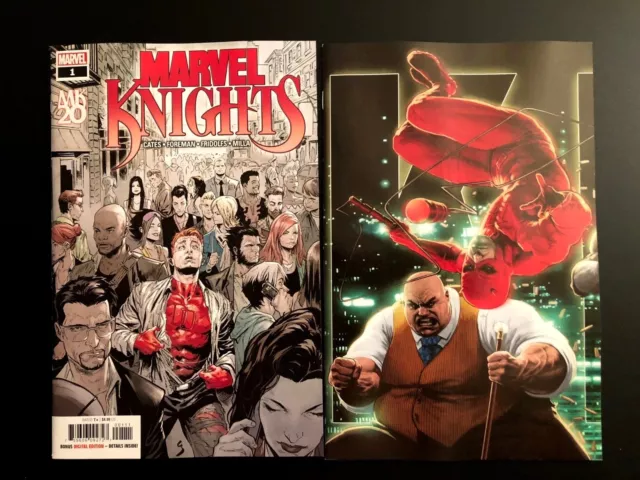 MARVEL KNIGHTS 20TH #1 2018 Main + Andrews Connecting Cover Donny Cates NM+