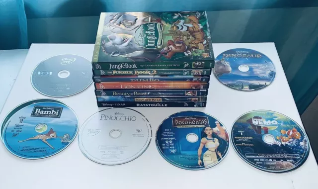 Disney lot Animals Dumbo Beauty Lion Jungle Bambi Pinocchio 101 Pocahontas Nemo