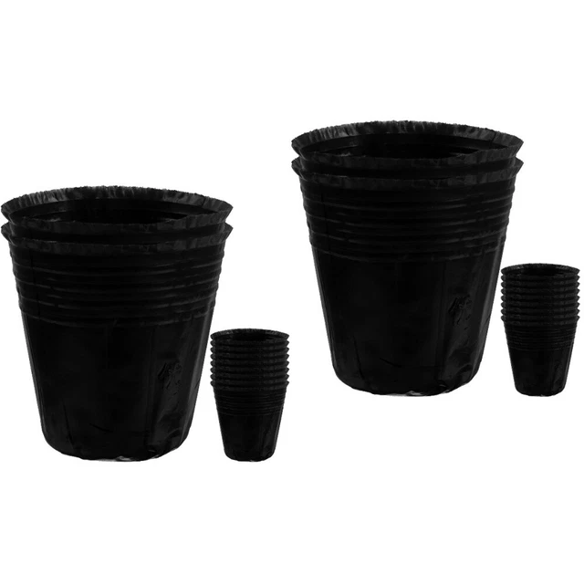 200 Pcs planteur de pépinière de En Plastique Sacs De Culture De Champignons