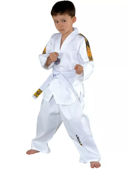 Taekwondo Anzug TIGER. Kinder u Junioren Taekwondoanzug. Von KWON inkl. Gürtel