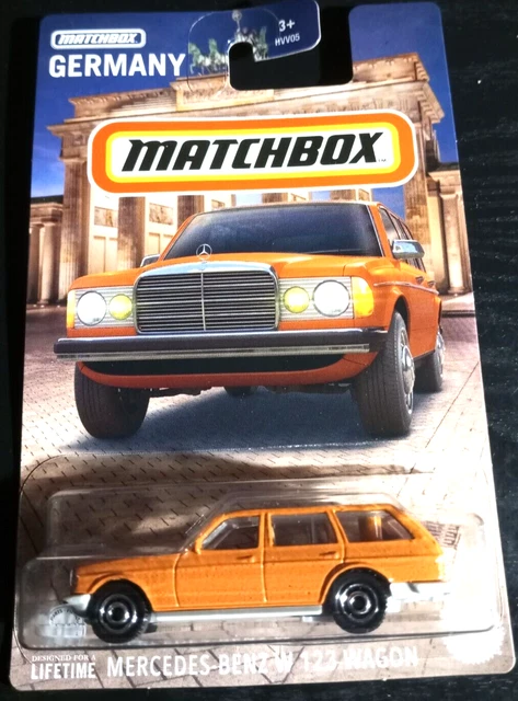 Matchbox Best Of Europe – Mercedes-Benz W 123 Wagon 1:64 Modellauto (ca. 7 Cm), Sammlerfigur Für Autoliebhaber