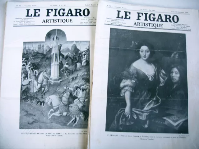 LE FIGARO ARTISTIQUE lot 10 revues 1925 / 1926