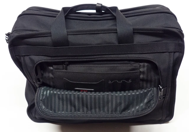 Tumi Alpha Expandable Carry-On Travel Luggage 022121DH in Ballistic Black 4