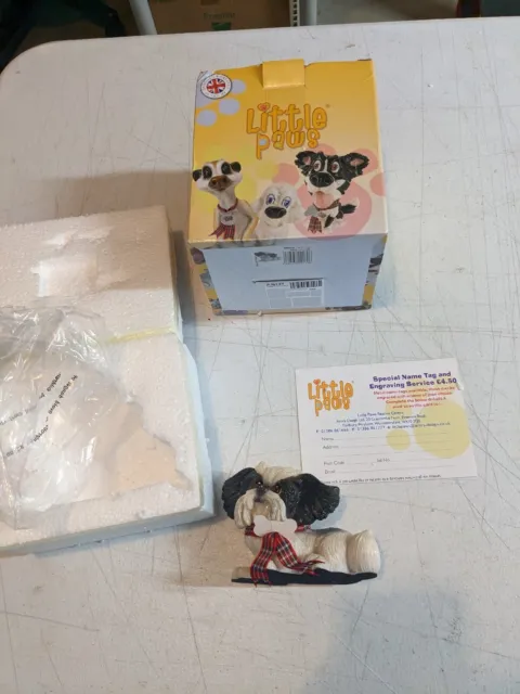 Little Paws Oreo the Shih Tzu Dog Figurine in Gift Box