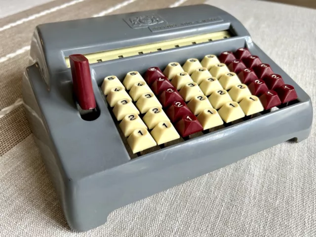 Vintage 1950s Chadwick Speedee Add-A-Matic Adding Machine Tested Works, Bakelite