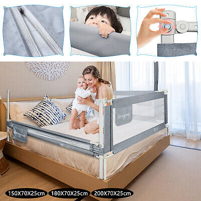 Rejilla de cama infantil rejilla de protección de cama rejilla de cama ajustable cama de bebé 150/180/200 cm