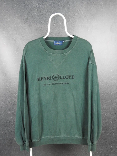 Felpa da uomo vintage Henry Lloyd casual streetwear taglia M media