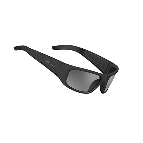 OhO Bluetooth Sunglasses,Voice Control and Open Ear Style Black 2 - black lens