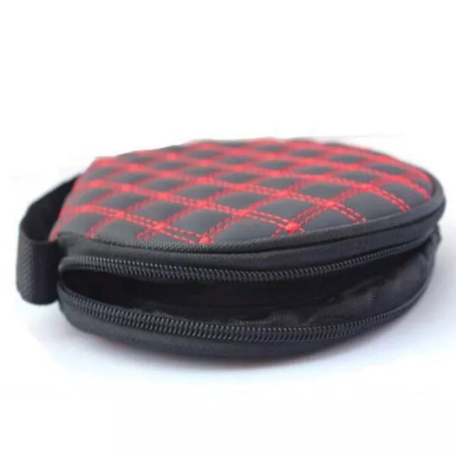 Portable Round Zippered Car/Home 20 CD DVD VCD Disc Holder Wallet Storage Bag