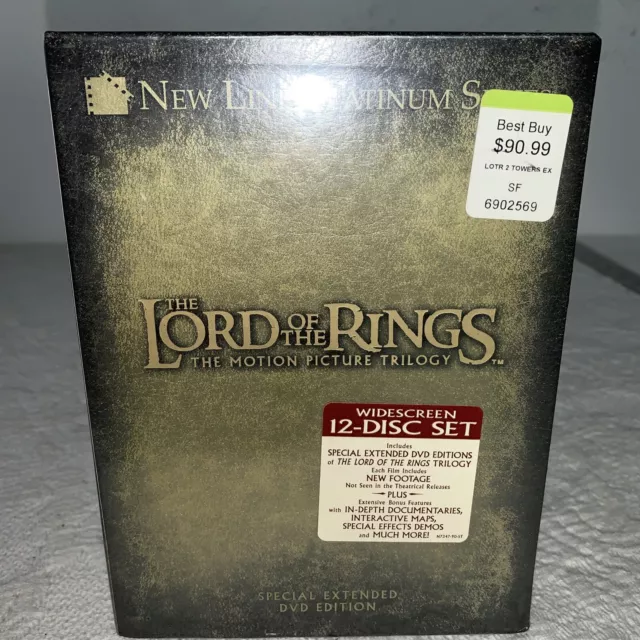 SEALED Lord of the Rings Trilogy - 12 Disc Special Extended DVD Platinum Series