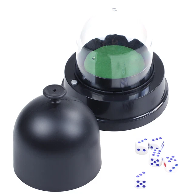 Automatic Roller Cup Battery Powered Pub Bar Party Game Play With 5 Dicesh
