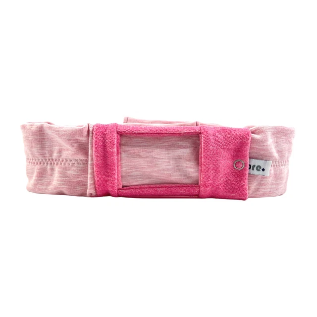 Cinta deportiva para bomba de insulina bicolor rosa
