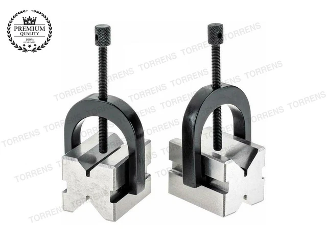Ensemble de pinces en V pour blocs en V tout en acier Precision Engineers -...
