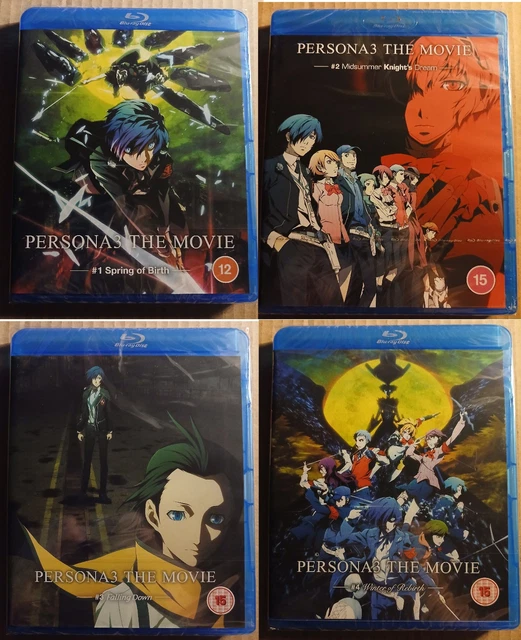 PERSONA 3 THE MOVIE, # 1-4 (anime dark fantasy) UK Region B blu