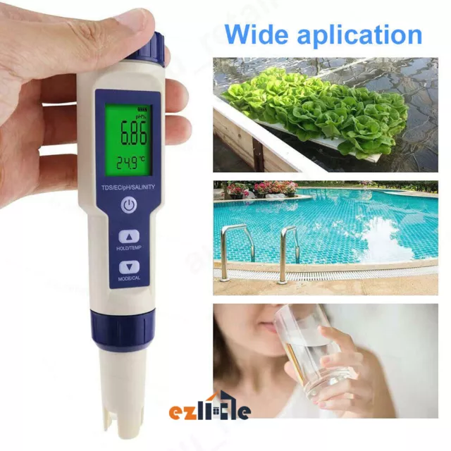 PH TDS Temp Water Quality Monitor LCD Digital 3 in 1 Test Pen Meter