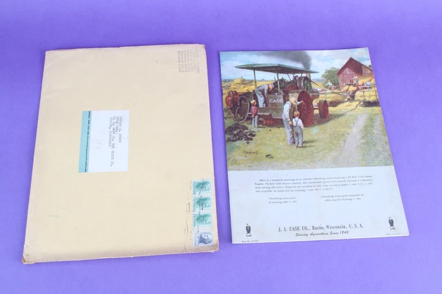 1960's J.I. Case steam engine book Racine Wisconsin Dealer Brochure