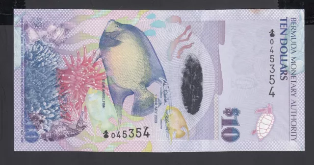 Bermuda 10 Dollars  2009  AU  P. 59,  Banknote, Uncirculated