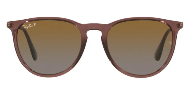 Ray-Ban Erika Women Sunglasses Transparent Dark Brown / Brown Gradient Polarized