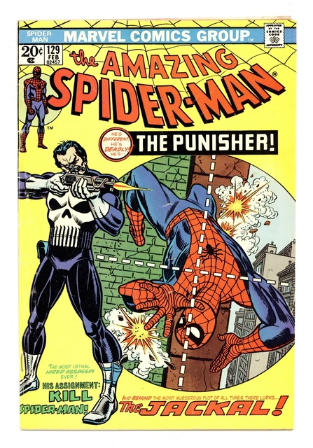 Amazing Spider-Man #129 GD+ 2.5 1974 1st app. Punisher, Jackal