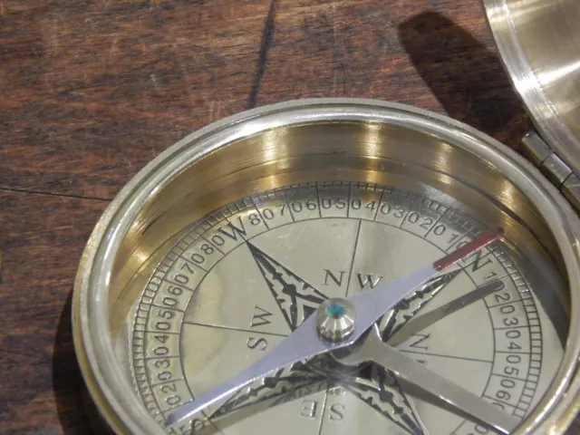 Brass Pocket Compass