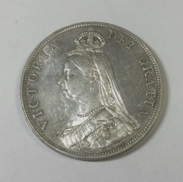 1887 Gt Britain VictorIa Jubilee  Double Florin 4 Shilling  Original  Lustrous