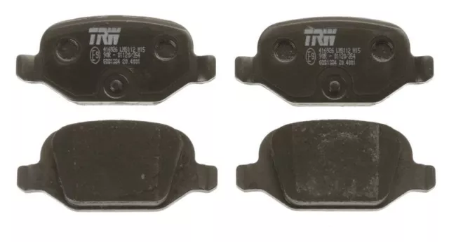 Bremsbelagsatz Scheibenbremse TRW für Fiat Punto Schrägheck 99-12 Gdb1384