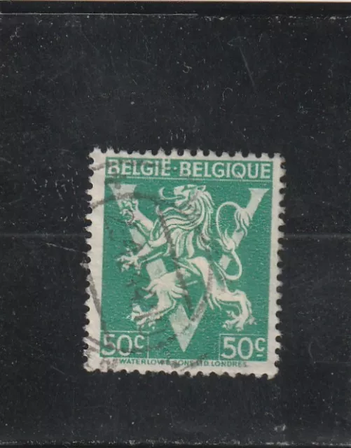 L6156 BELGIQUE timbre Y&T N° 678A de 1945 " Libération " Oblitéré