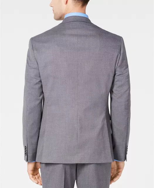 Vince Camuto Slim-Fit Stretch Wrinkle-Resistant Gray Suit Jacket 42R 2