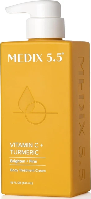 Crème éclaircissante MEDIX 5.5 à L'Huile D'Argan Et Vitamine E - 444 ML - Action Anti-imperfections Et Anti-taches - Neuf